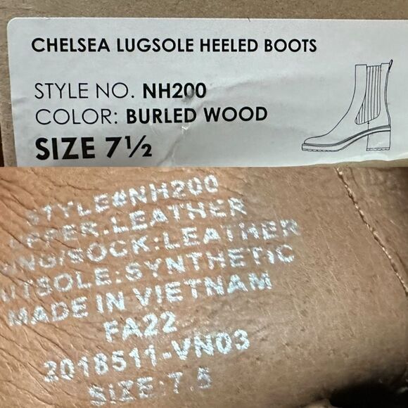 🆕 🔥 MADEWELL 🔥Carina Platform Chelsea Boot Burled Wood Size 7.5 - Picture 11 of 16